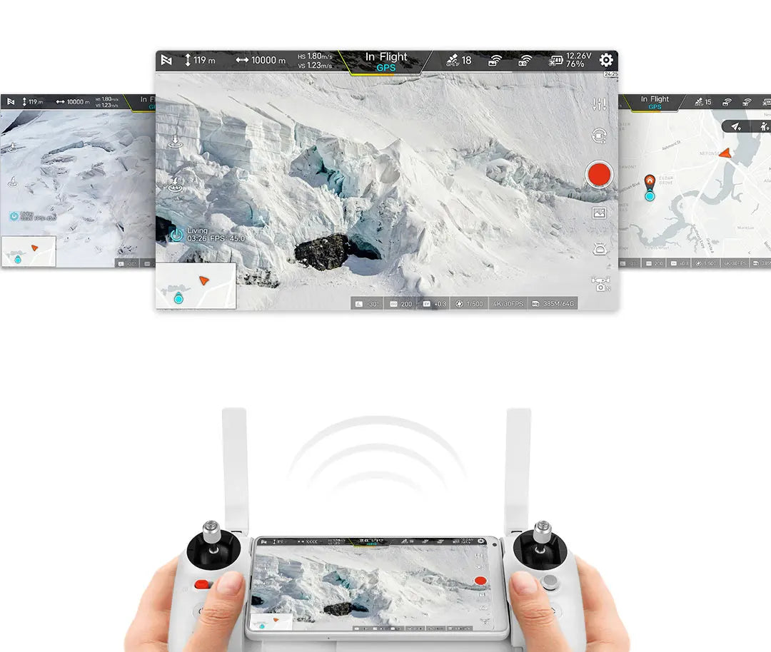 FIMI X8SE 2022 V2 Camera Drone, the upgraded 3rd generation RokLink high-definition digital image transmission system with