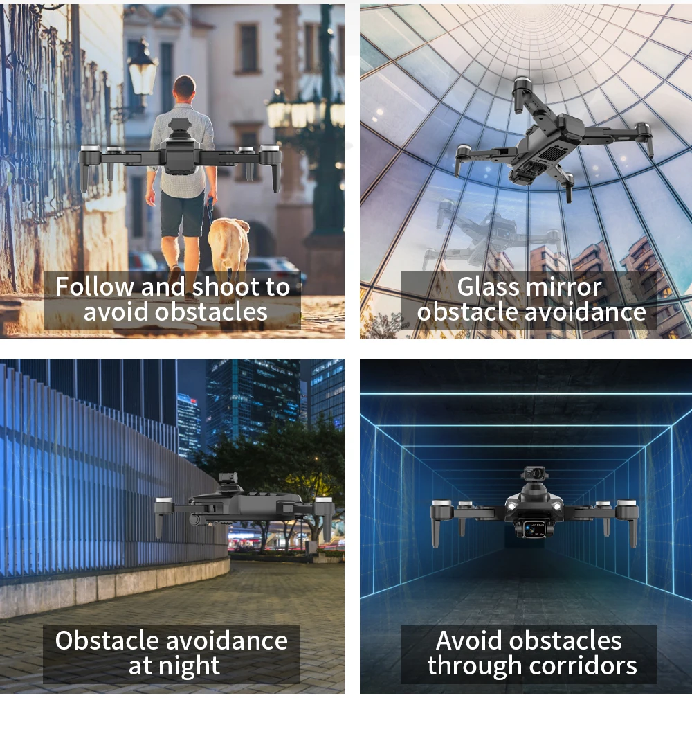 L900 SE MAX Drone, Avoid obstacles at night through corridors . Avoid obstacles in the middle of the night .