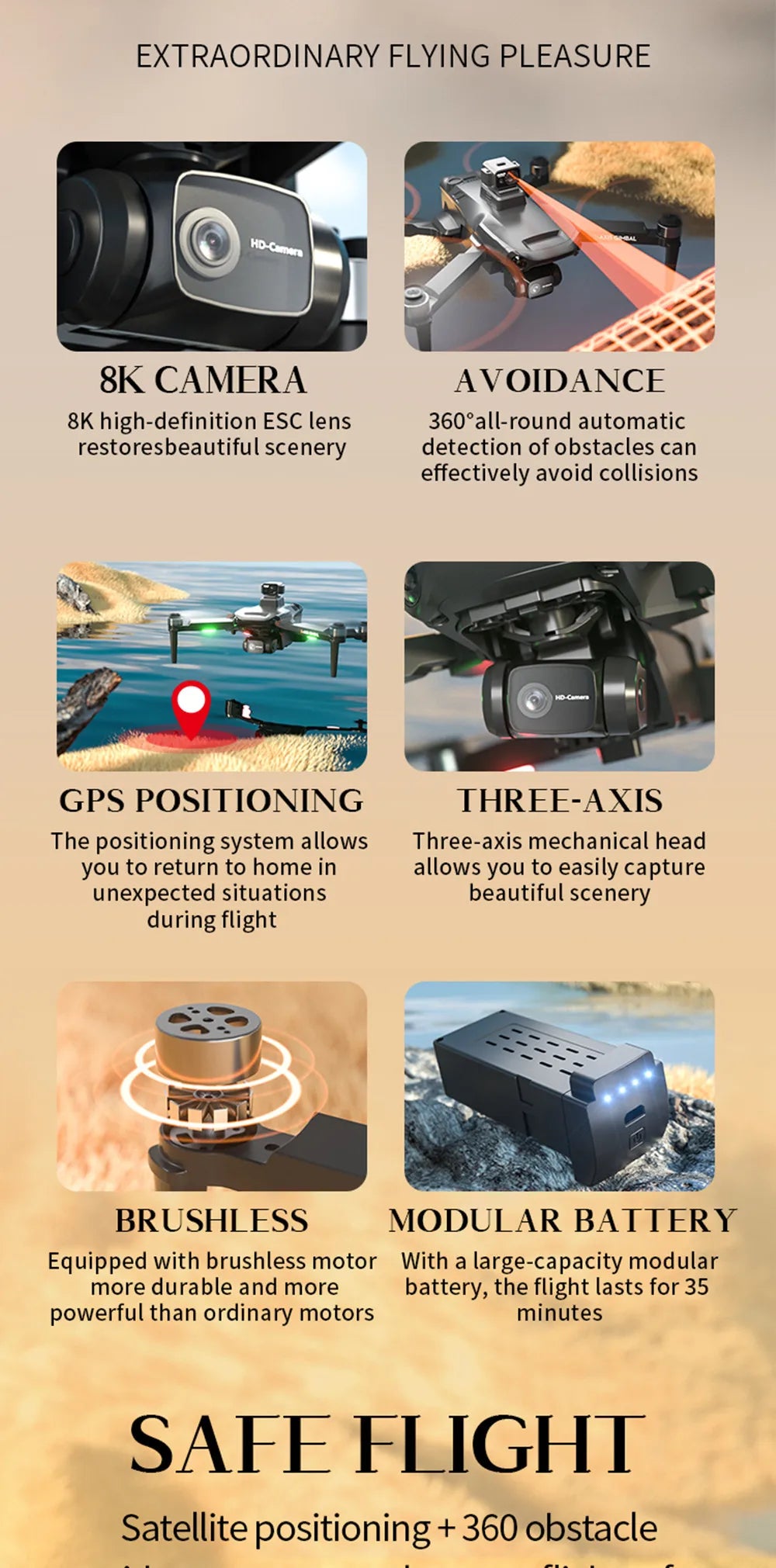 X38 PRO Drone, EXTRAORDINARY FLYING PLEASURE 8K CAMERA A