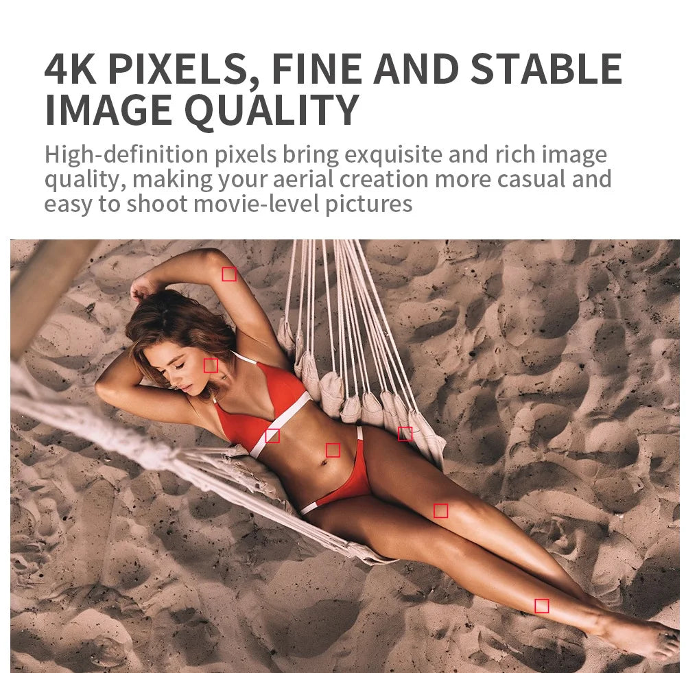 OTPRO GPS Drone, 4K PIXELS, FINE AND STABLE IMAGE QUALITY