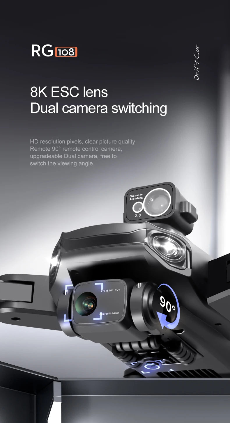RG108 MAX Drone - 2023 NEW Professional 8K HD Dual Camera FPV 3Km GPS التصوير الجوي بدون فرشاة محرك كوادكوبتر قابل للطي ألعاب كاميرا احترافية بدون طيار 32 RG108 MAX Drone, Fiz 15 IOU fov #oMficam Obbtddid dung