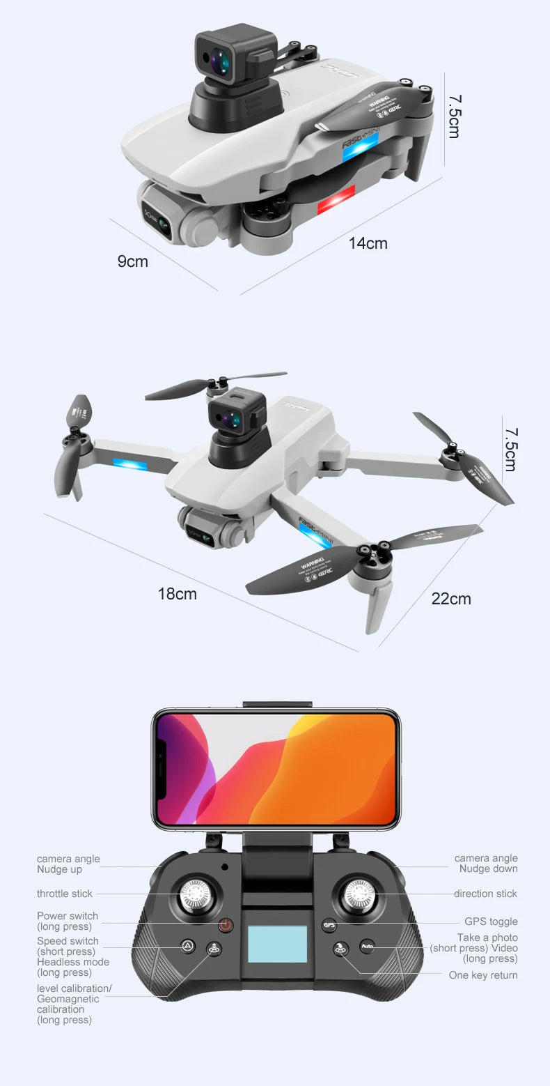 F8 GPS Drone, GPS Drone - 2023 New Dr