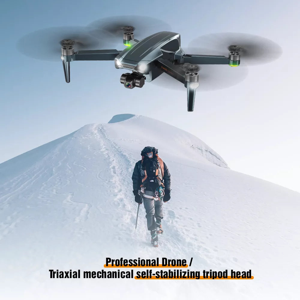 ZFR F186 Drone With 4K HD Dual Camera 3-Axis Gimbal 4Km Brushless Motor 5G WIFI GPS Quadcopter Professional Camera Drone 9 ZFR F186 Drone, Professional Drone Triaxial mechanical self-stabilizing tripod