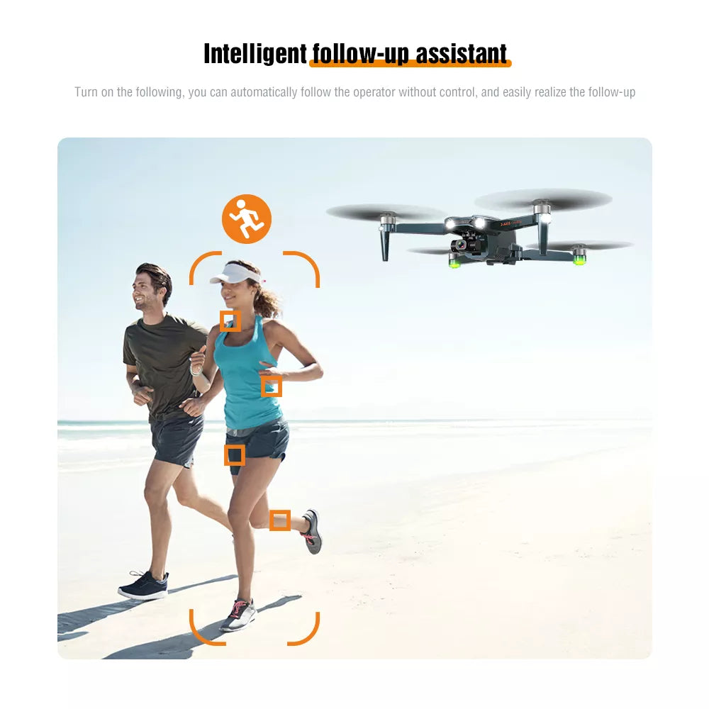 ZFR F186 Drone With 4K HD Dual Camera 3-Axis Gimbal 4Km Brushless Motor 5G WIFI GPS Quadcopter Professional Camera Drone 21 ZFR F186 Drone, Intelligent follow-up assistant enables you to automatically follow the operator without control . follow-
