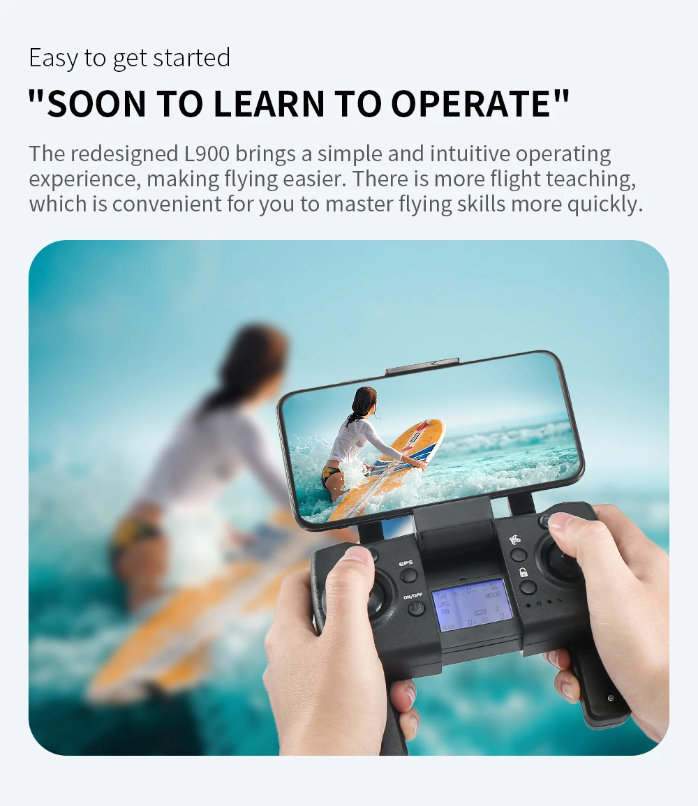 L900 Pro SE MAX Drone, redesigned L900 brings a simple and intuitive operating experience, making flying easier .