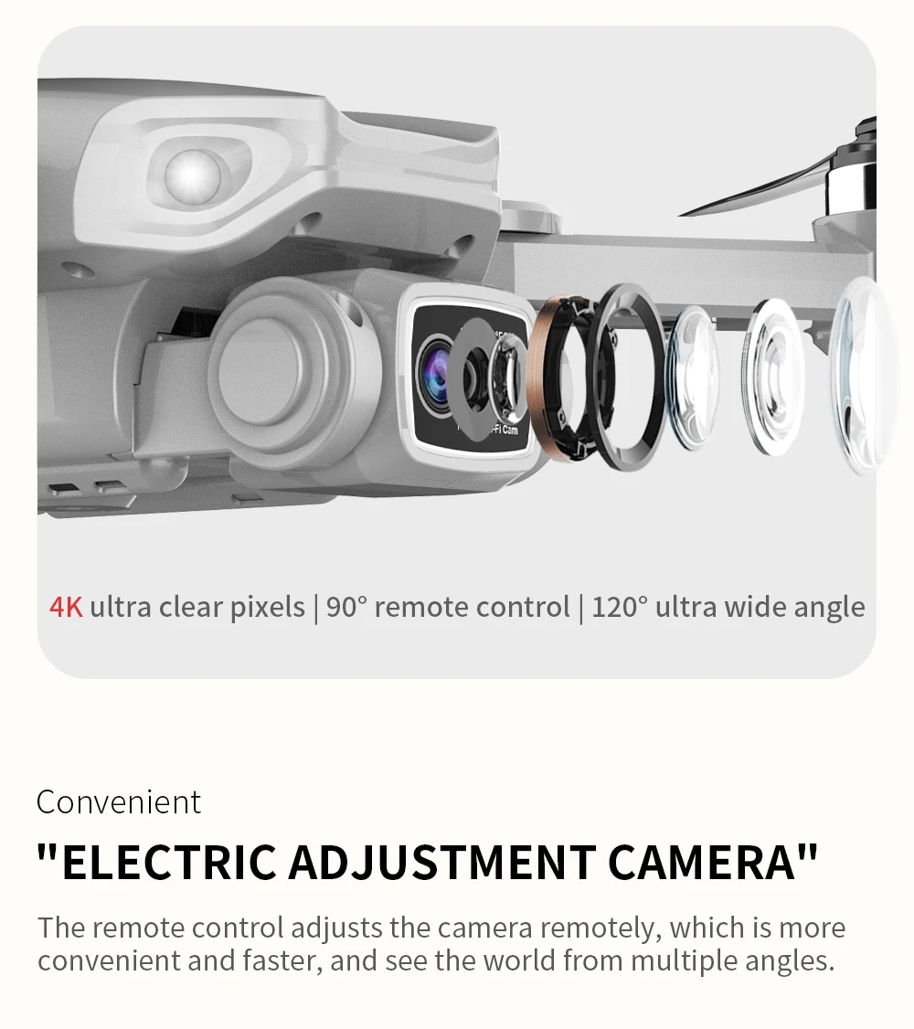 L900 Pro SE MAX Drone, the remote control adjusts the camera remotely, which is more convenient and faster . the camera