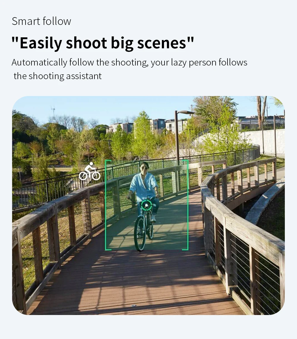 L900 Pro SE MAX Drone, "Smart follow Easily shoot big scenes" automatically follow the shooting .