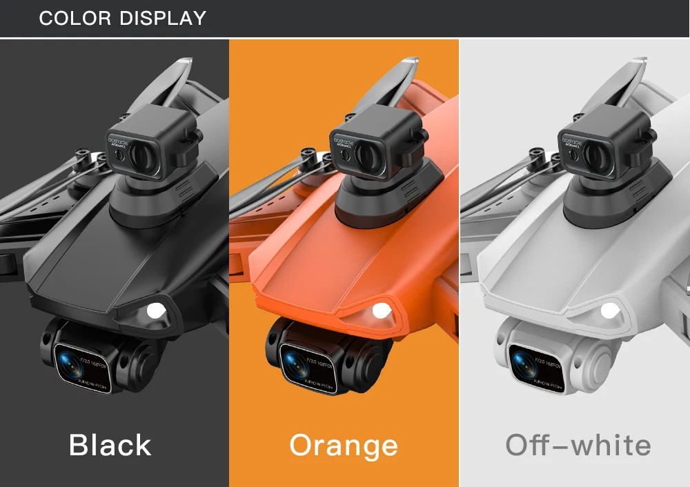 L900 Pro SE MAX Drone, COLOR DISPLAY Black Orange Off-white 4i2