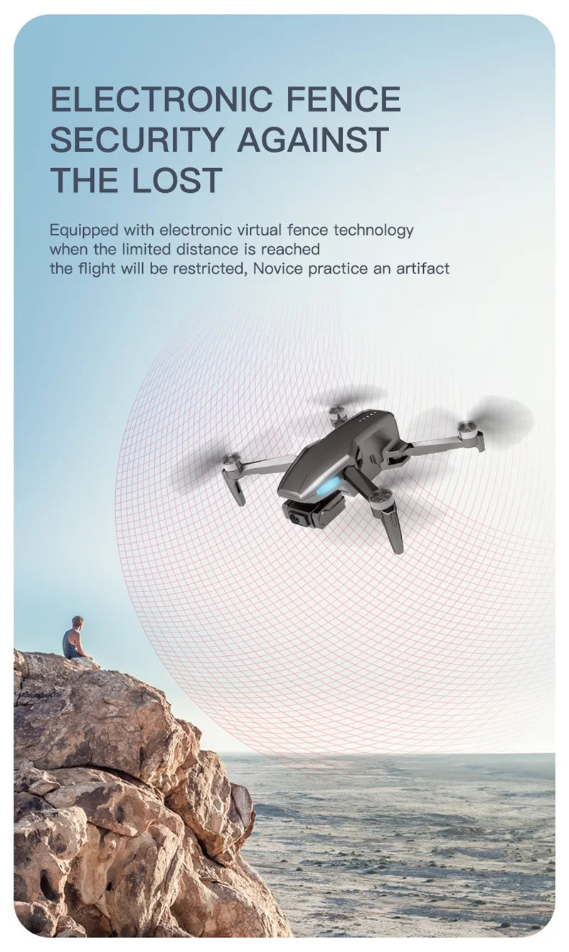 H851 GPS Drone - 4K HD كاميرا مزدوجة واي فاي Fpv 2-Axis RC هليكوبتر ارتفاع عقد وضع مقطوعة الرأس احترافية قابلة للطي كوادكوبتر RC لعبة كاميرا احترافية بدون طيار 26 H851 GPS Drone, ELECTRONIC FENCE SECURITY AGAINST THE LOST Novice