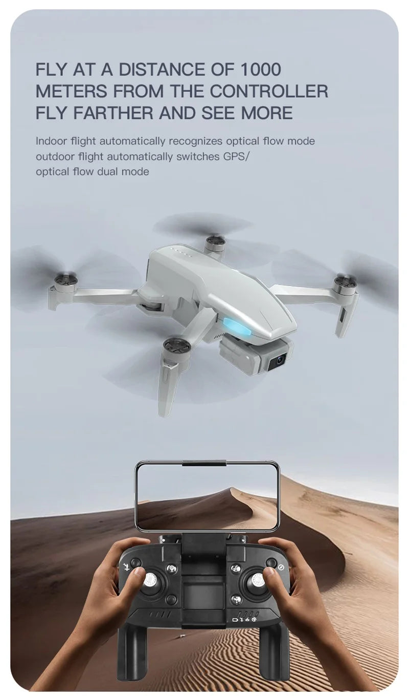 H851 GPS Drone - 4K HD كاميرا مزدوجة واي فاي Fpv 2-Axis RC هليكوبتر ارتفاع عقد وضع مقطوعة الرأس احترافية قابلة للطي كوادكوبتر RC لعبة كاميرا احترافية بدون طيار 27 H851 GPS Drone, Indoor flight automatically recognizes optical flow mode outdoor flight automatically switches to optical flow dual mode 5168