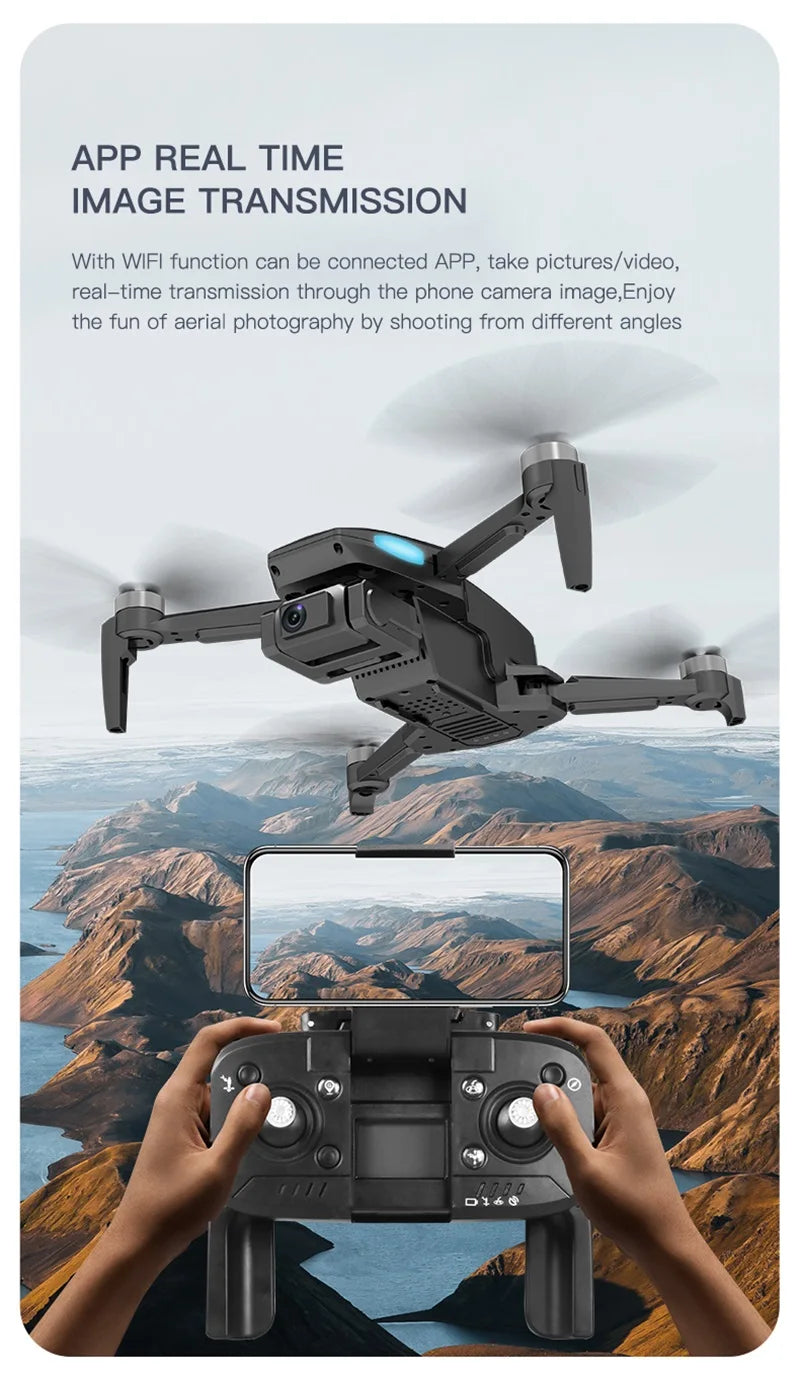 H851 GPS Drone - 4K HD كاميرا مزدوجة واي فاي Fpv 2-Axis RC هليكوبتر ارتفاع عقد وضع مقطوعة الرأس احترافية قابلة للطي كوادكوبتر RC لعبة كاميرا احترافية بدون طيار 32 H851 GPS Drone, APP REAL TIME IMAGE TRANSMISSION With WIFI function can be connected