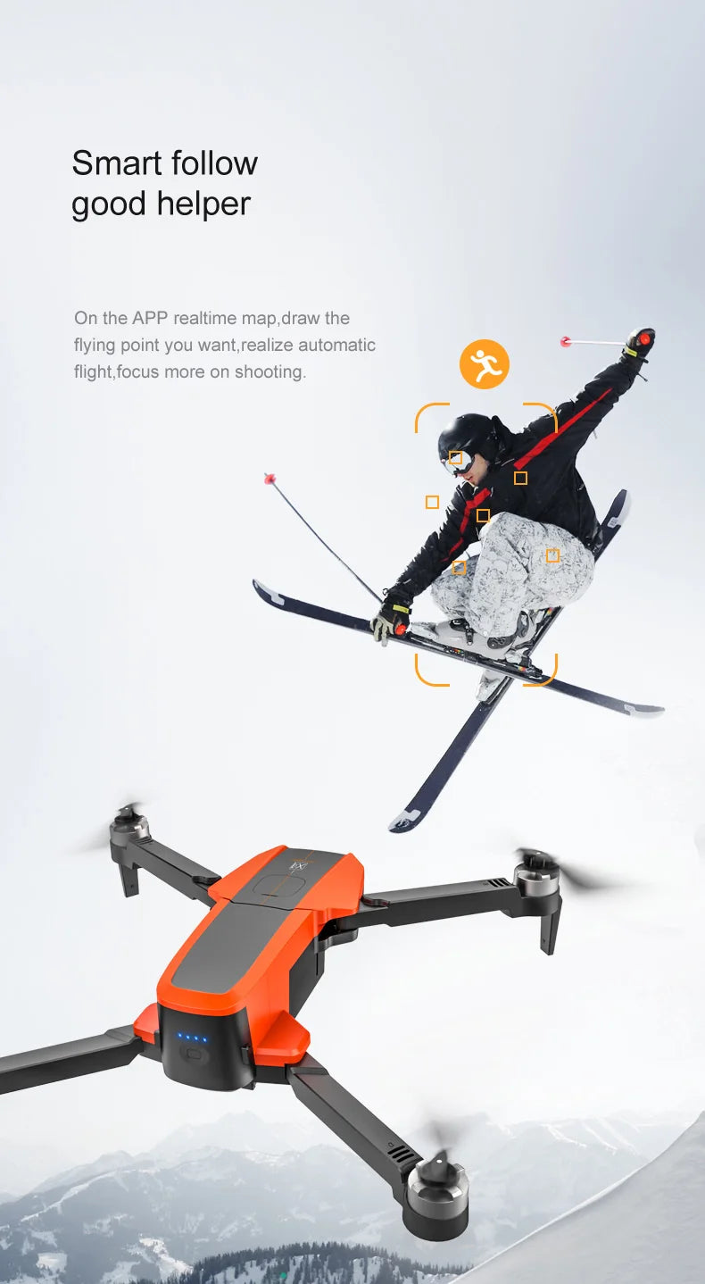 MS-712 Drone, the APP realtime map lets you draw the flying point you want realize automatic flight .