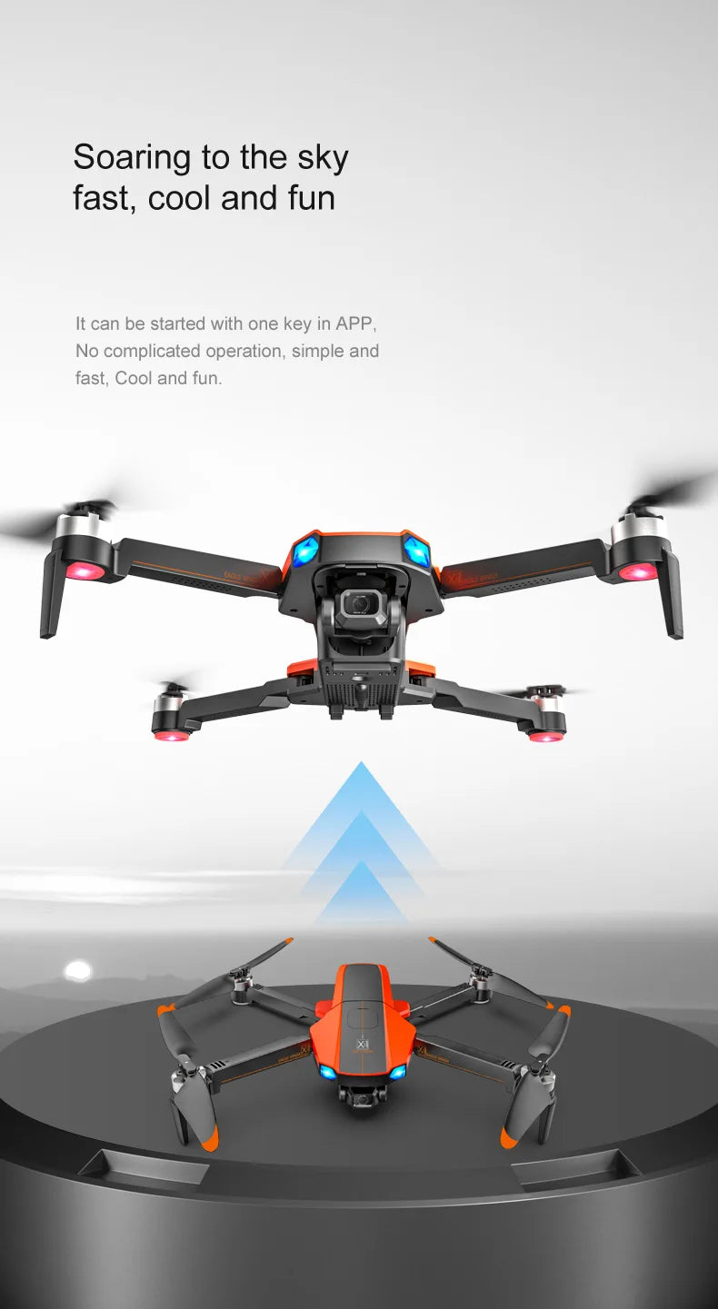 MS-712 Drone, APP can be started with one in APP; No complicated operation, simple and fast 