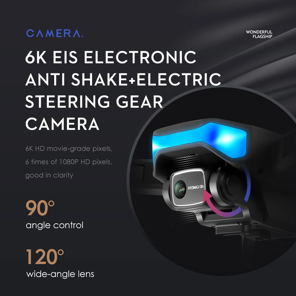 طائرة بدون طيار KBDFA LS38 - كاميرا تصوير جوي احترافية EIS عالية الدقة 6K HD 5G WIFI لتحديد التدفق البصري كوادكوبتر ألعاب كاميرا احترافية بدون طيار 18 KBDFA LS38 Drone, CAMERA WONDERFUL FLAGSHIP 6K EIS ELEC