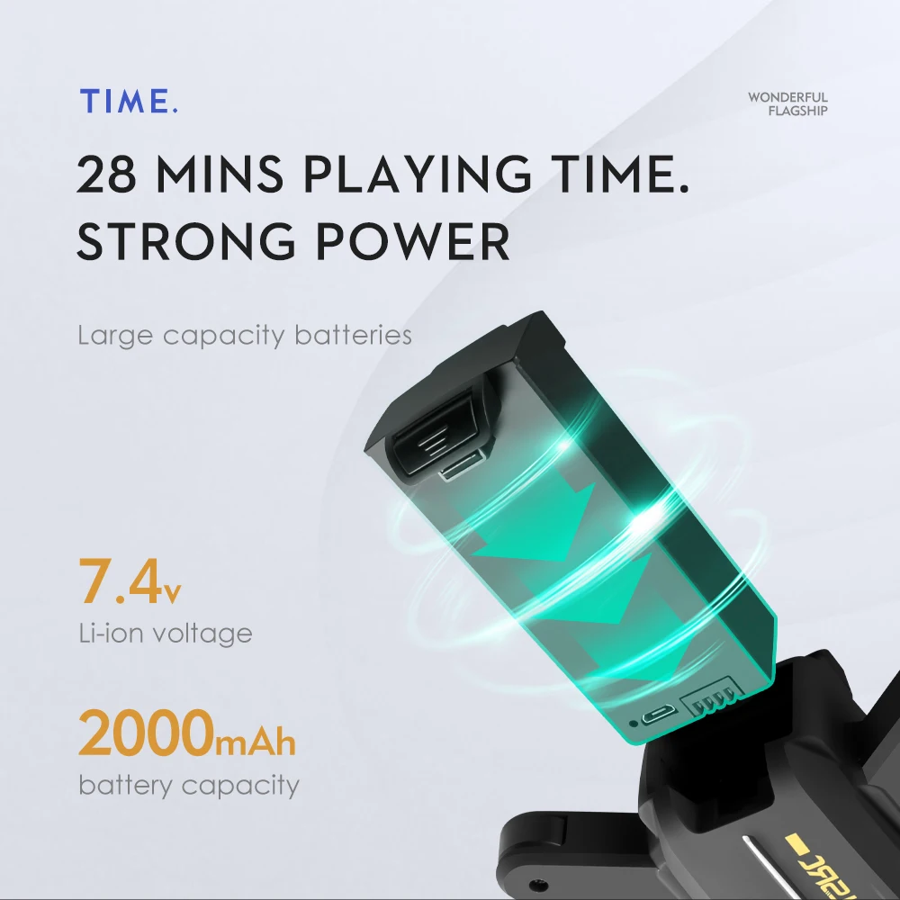 طائرة بدون طيار KBDFA LS38 - كاميرا تصوير جوي احترافية EIS عالية الدقة 6K HD 5G WIFI لتحديد التدفق البصري كوادكوبتر ألعاب كاميرا احترافية بدون طيار 29 KBDFA LS38 Drone, STRONG POWER Large capacity batteries 7.4v Li-ion voltage 2OOO