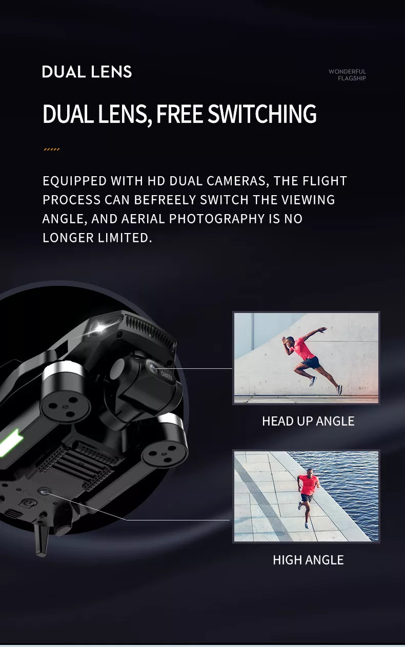 X2 Pro3 الطائرة بدون طيار 8K HD كاميرا 3 محاور Gimbal نظام تحديد المواقع المهنية المضادة للاهتزاز التصوير الجوي طوي كوادكوبتر كاميرا احترافية بدون طيار 13 X2 Pro3 Drone, DUAL LENS, FREE SWITCHING EQUIPPED WITH HD DUAL CA