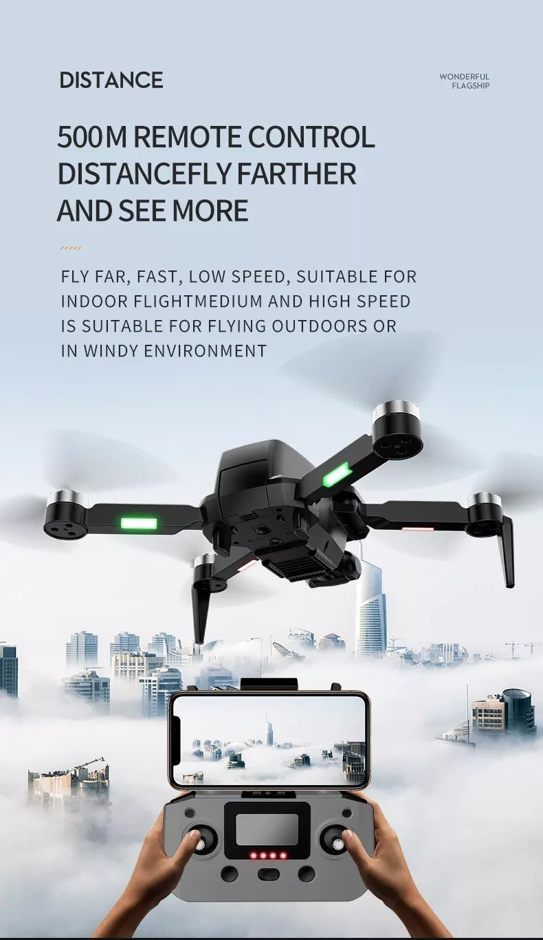 X2 Pro3 الطائرة بدون طيار 8K HD كاميرا 3 محاور Gimbal نظام تحديد المواقع المهنية المضادة للاهتزاز التصوير الجوي طوي كوادكوبتر كاميرا احترافية بدون طيار 14 X2 Pro3 Drone, DISTANCE WONDERFUL FLAGSHIP 500M REMOTE CONTRO