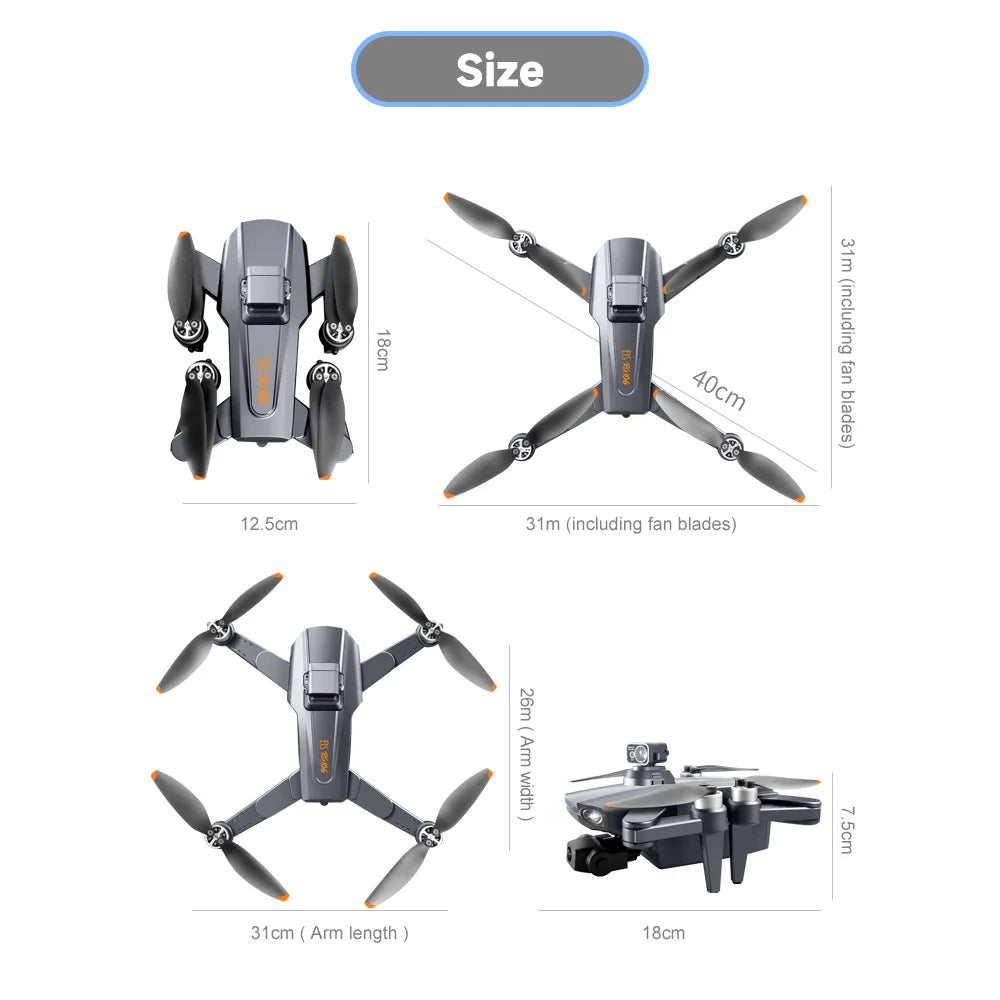 RG106 /RG106 Pro Drone, MV function: filters, video effects, adding background music, picture/video sharing .