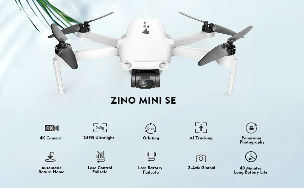 Hubsan Zino Mini SE Drone, ZINO MINI SE 4KJ 2499 4K Camera 2496 Ultralight Orbit