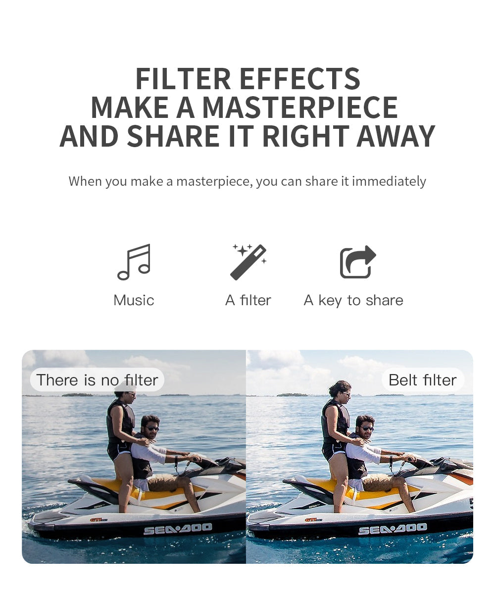 SJRC F7 PRO / F7S Pro Drone, Filter EFFECTS MAKE A MASTERPIECE AND SHARE IT 