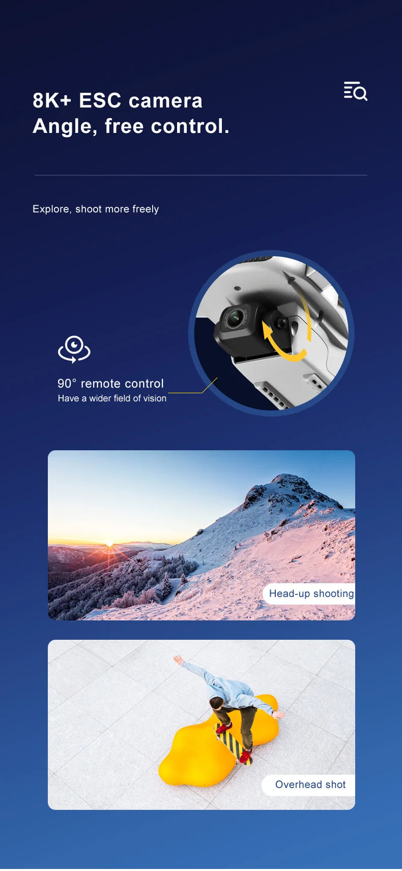 2023 New LU3 Max GPS Drone, Explore, shoot more freely 8K+ ESC camera EQ Angle
