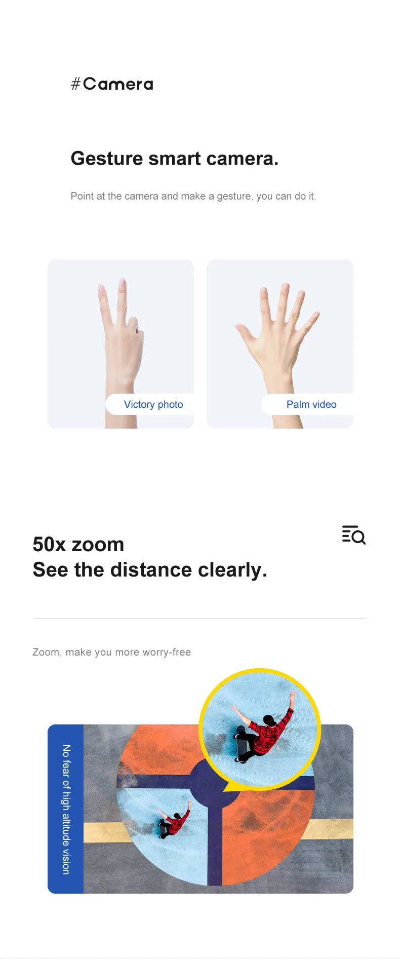 2023 New LU3 Max GPS Drone, #Camera Gesture smart camera: point at the