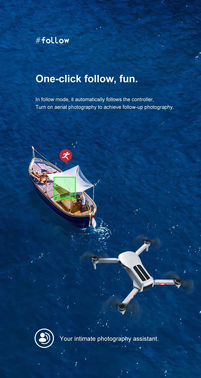 2023 New LU3 Max GPS Drone, #follow One-click follow; fun: In follow mode, it