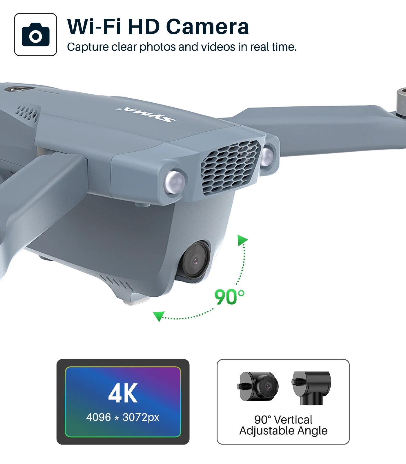 SYMA X500Pro GPS Drone, Wi-Fi HD Camera Capture clear photos and videos in real time 909 AK 40