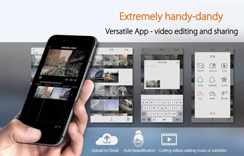 S6 Drone - GPS WI-FI APP Control 4K HD UHD Camera Foldable Arm Pocket Selfie Drone WiFi FPV RC Quadcopter Professional Camera Drone 14 S6 Drone, Upload to Cloud Auto beautification cutting videos; adding music or subtitiles Aene