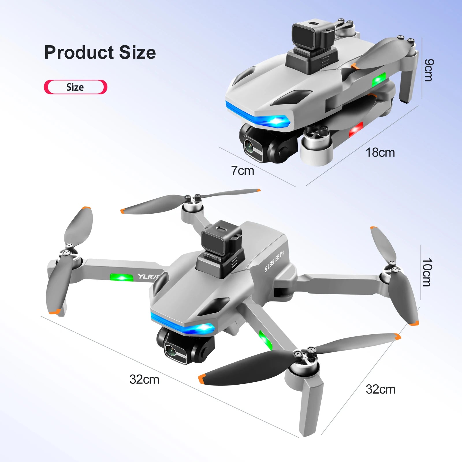S135 Drone - 8K HD ESC Dual Camera GPS 5G 28 Minutes 3-Axis Gimbal Brushless Motor Professional Camera Drone 44 S135 Drone, drone can automatically follow you in precise circles or around points you set
