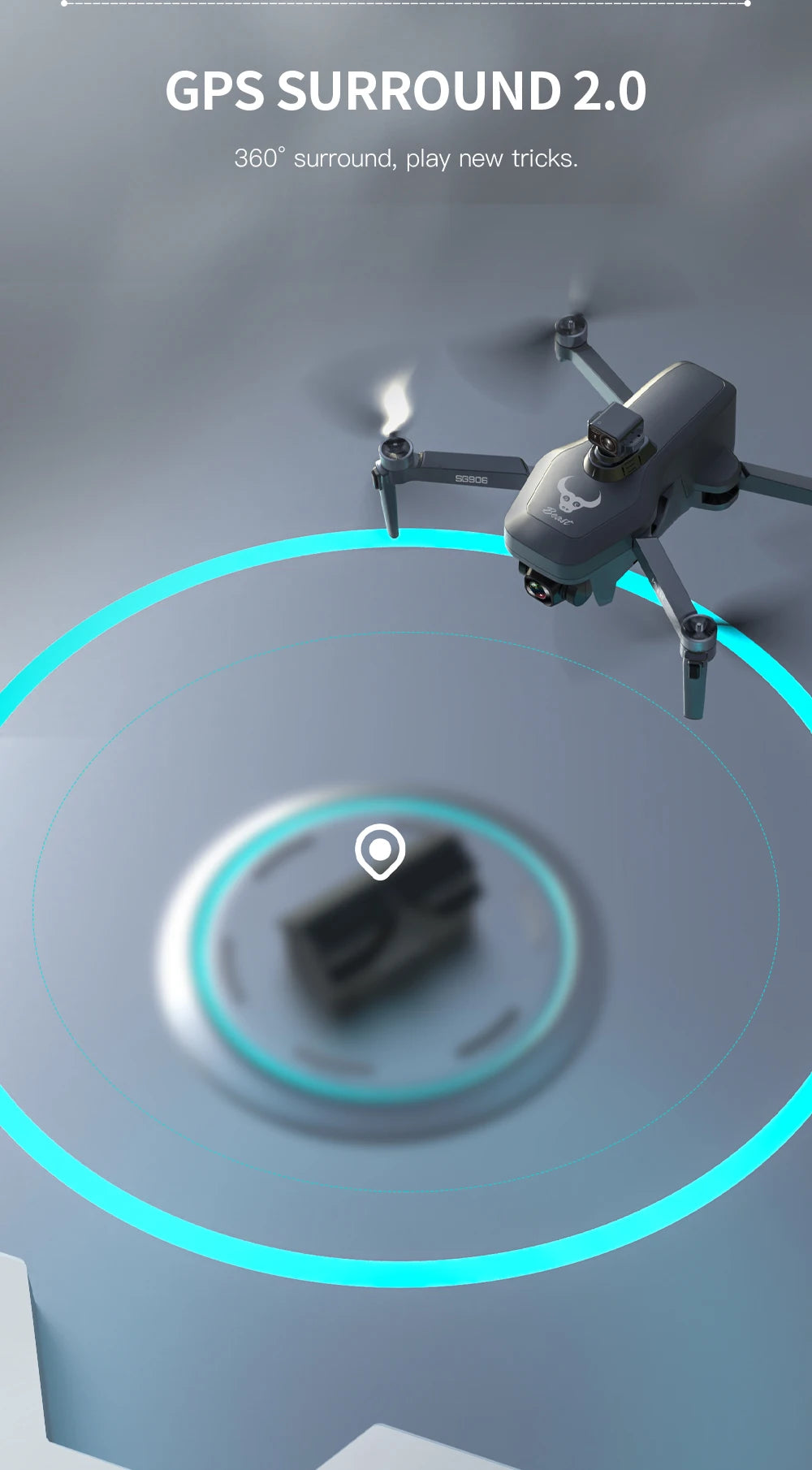 ZLL SG906 MINI SE Drone, GPS SURROUND 2.0 360" play new tricks: 55806 U.