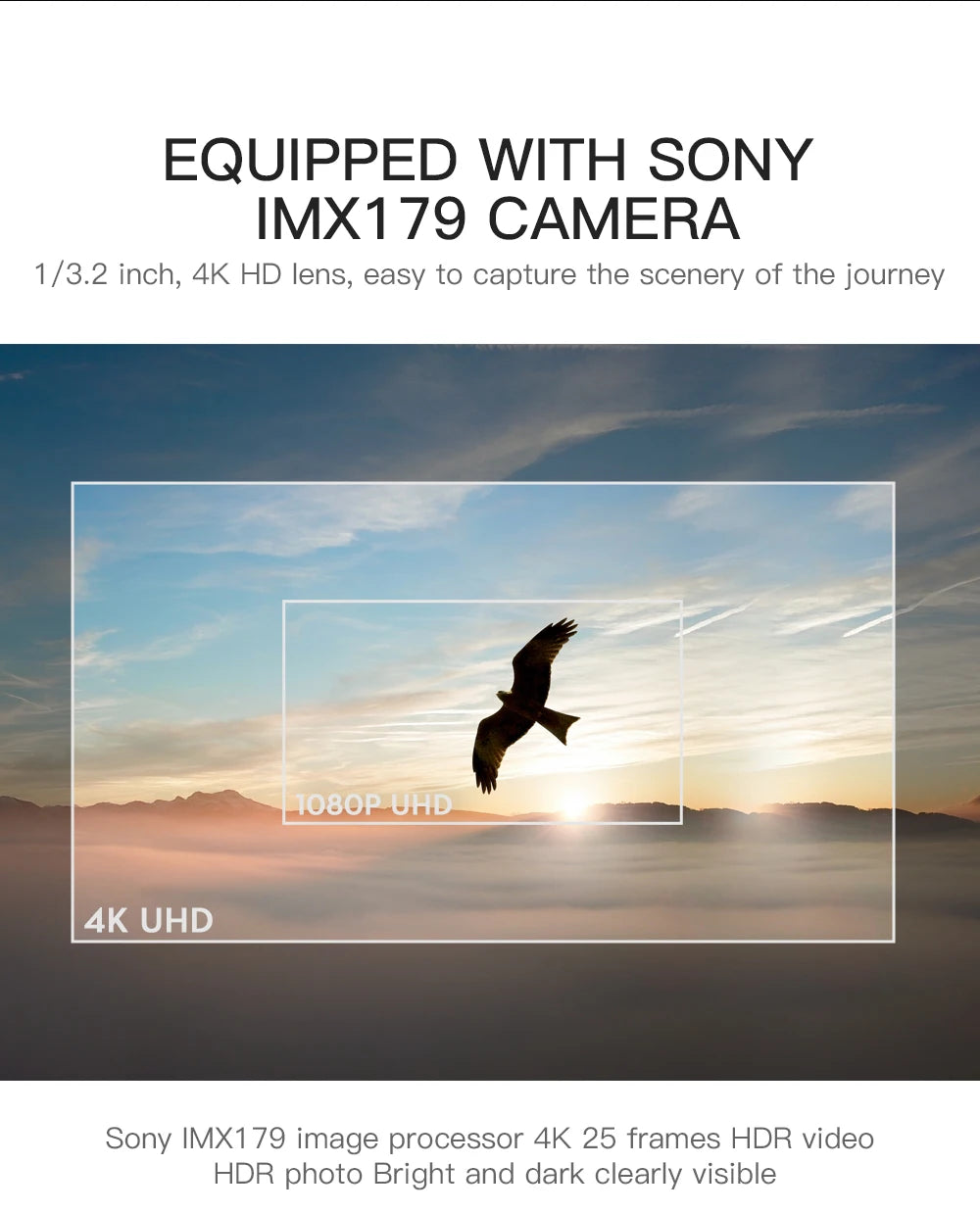 HGIYI SG906 MAX2  Drone, EQUIPPED WITH SONY IMX179 CAMERA 1/3.2 inch
