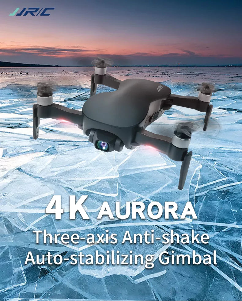 JJRC X12 Drone with 4K HD Camera 5G WiFi GPS FPV Brushless Motor Foldable Quadcopter Professional Camera Drone 9 JJRC X12 Drone, JjRIC 4K AURORA Three-axis Anti-shake Auto-stabil