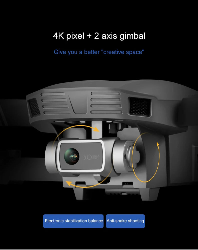 F4 Drone - 4K HD Professional 2-Axis Gimbal Brushless RC Dron GPS 5G WIFI 2KM مسافة الطيران FPV كوادكوبتر قابلة للطي VS SG907 MAX Professional Camera Drone 23 F4 Drone, Professional 2-Axis Gimbal Brush