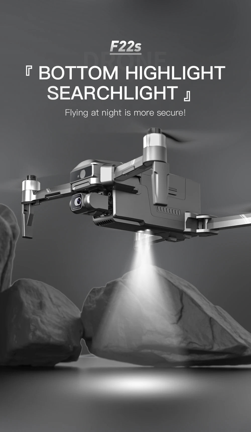 SJRC F22S 4K HD PRO Drone - With 4K HD Camera 2-Axis Gimbal HD Camera Obstacle Avoidance GPS 5G WiFi FPV Quadcopter RC Drone Helicopter Professional Camera Drone 30 SJRC F22S 4K HD PRO Drone, flying at night is more securel than flying at daytime . f22s are