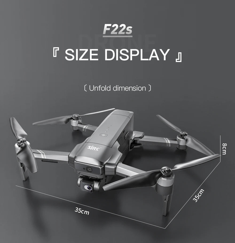 SJRC F22S 4K HD PRO Drone - With 4K HD Camera 2-Axis Gimbal HD Camera Obstacle Avoidance GPS 5G WiFi FPV Quadcopter RC Drone Helicopter Professional Camera Drone 38 SJRC F22S 4K HD PRO Drone with 4K camera features :