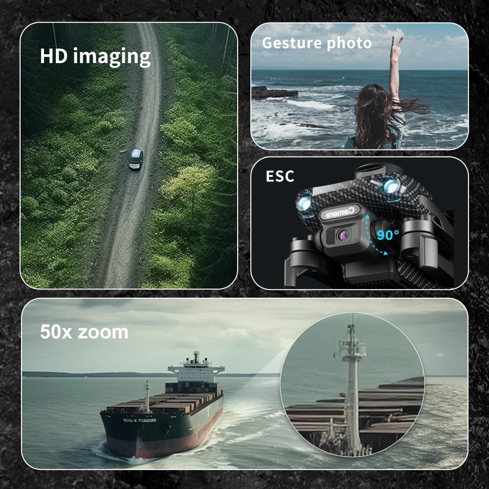 KBDFA U99 Drone, Gesture photo HD imaging ESC 90o 50x zoom Le1ame
