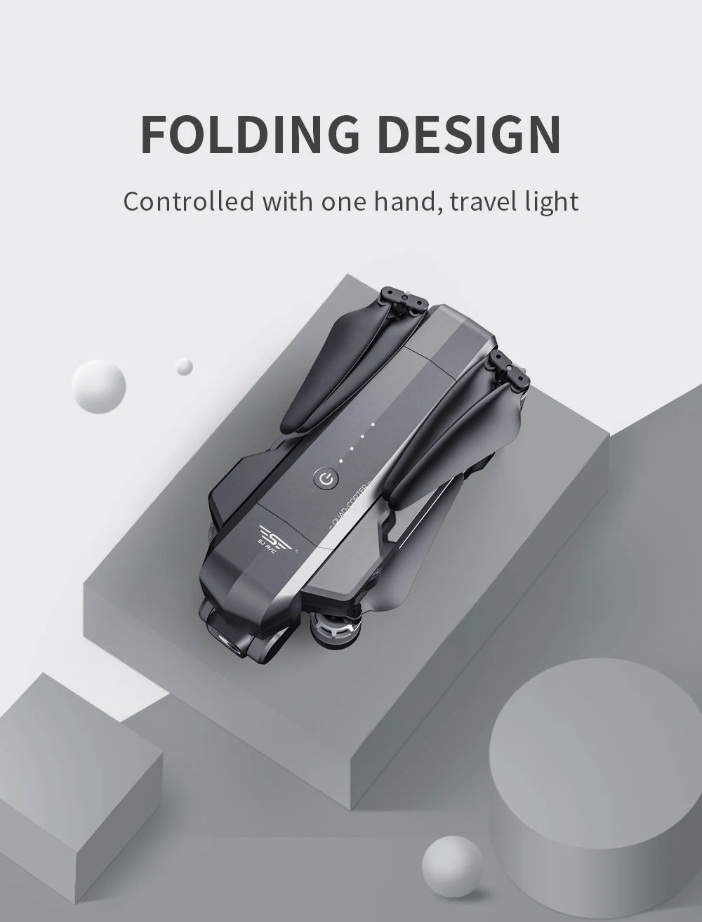 SJRC F11 / F11S  Pro Drone, FOLDING DESIGN Controlled with one hand, travel light 