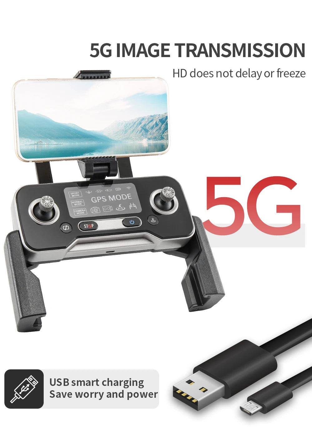 SJRC F11 / F11S Pro Drone - With 4K HD Camera 3KM WIFI GPS EIS 2-axis Anti-Shake Gimbal FPV Brushless Quadcopter Professional RC Dron Professional Camera Drone 60 SJRC F11 / F11S Pro Drone, 56 IMAGE TRANSMISSION HD doesnot delay or freeze F IQ' 08