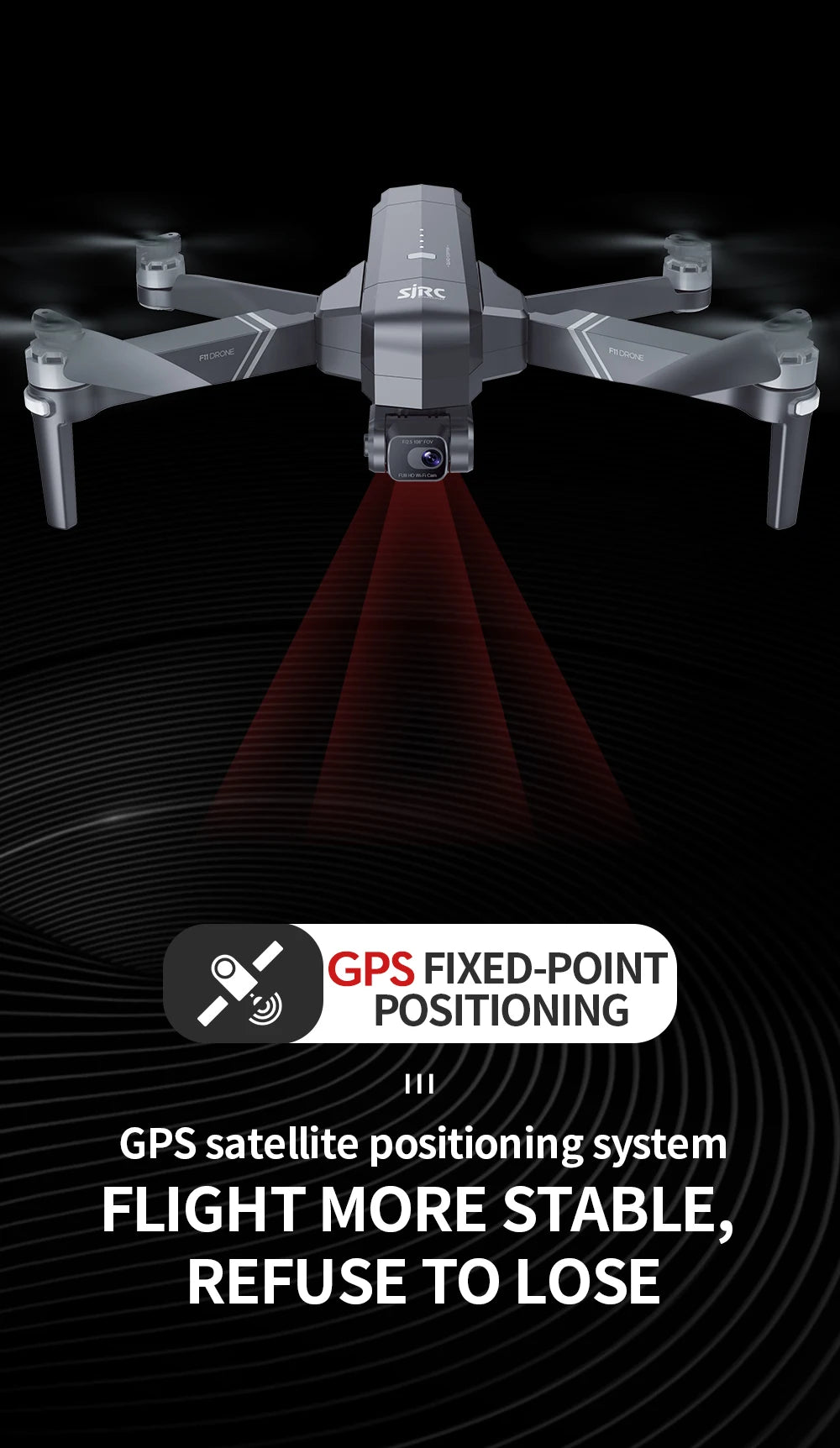 SJRC F11 / F11S Pro Drone - With 4K HD Camera 3KM WIFI GPS EIS 2-axis Anti-Shake Gimbal FPV Brushless Quadcopter Professional RC Dron Professional Camera Drone 62 SJRC F11 / F11S Pro Drone, sirc lld GPS FIXED-POINT POSITION