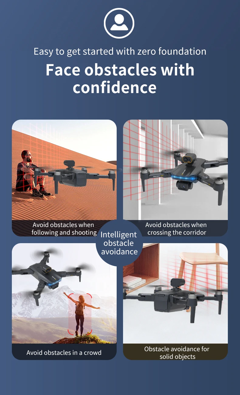 JJRC X21 Drone, to start with zero foundation Face obstacles with confidence Avoid obstacles when Avoid obstacles in a crowd solid