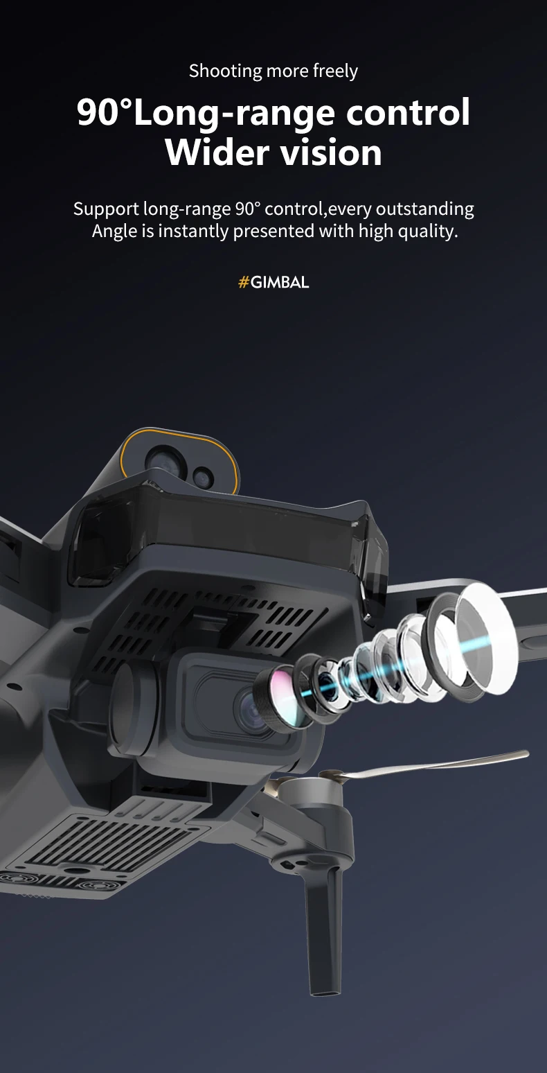 JJRC X21 Drone, shooting more freely 90%Long-range control Wider vision Support long-range 90" control