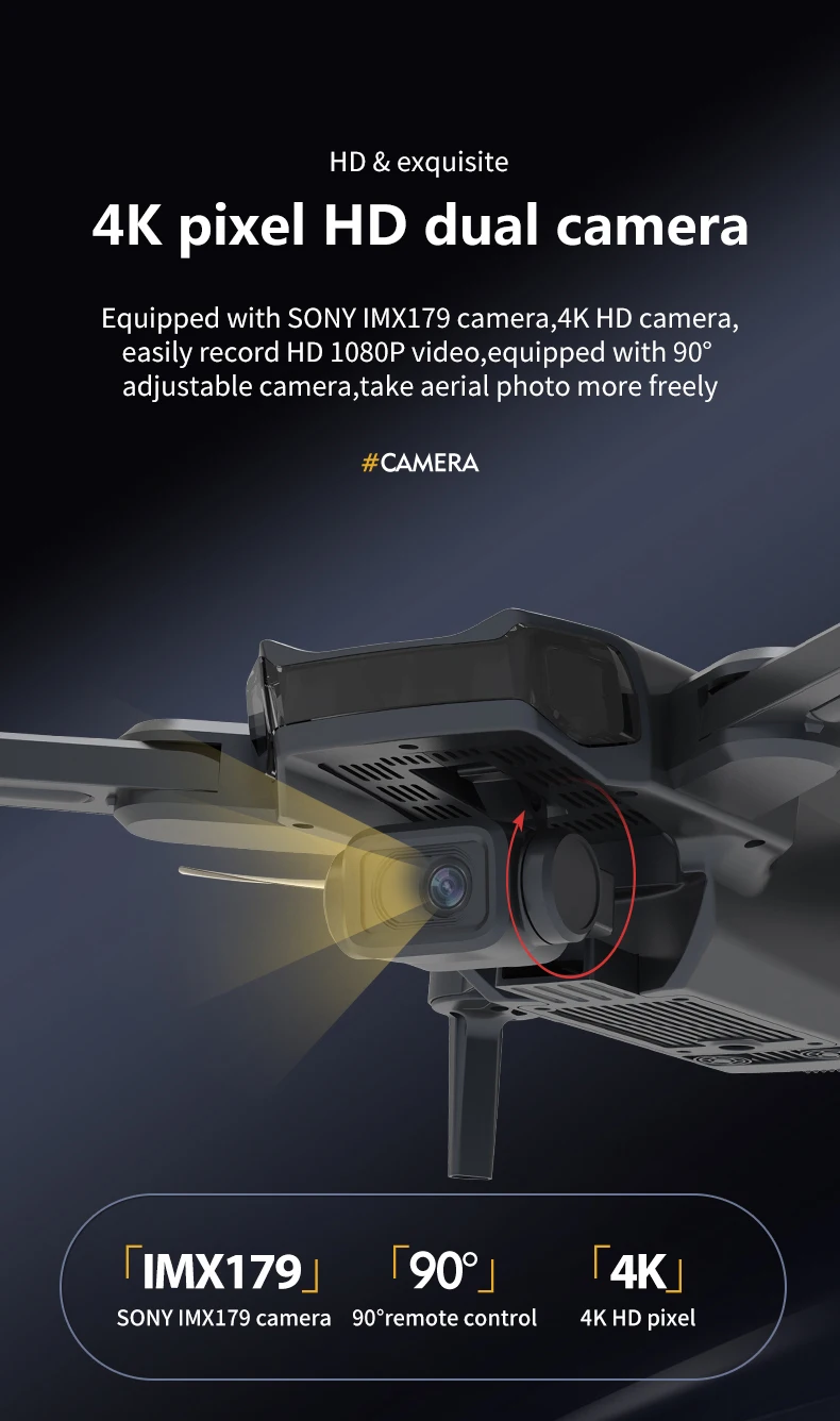 JJRC X21 Drone, SONY IMX179 camera 90"remote control 4K pixel photo