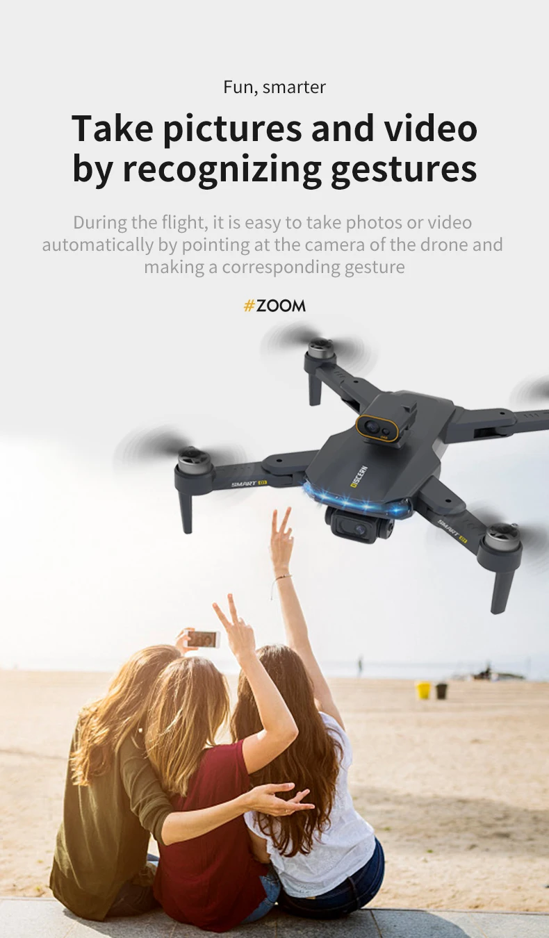 JJRC X21 Drone, smarter Take pictures and video by recognizing gestures . easy to take photos or video