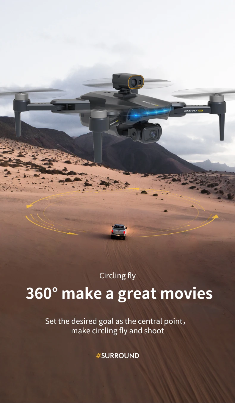 JJRC X21 Drone, SHA Circling fly 3609 make a great movies Set the desired goal as the