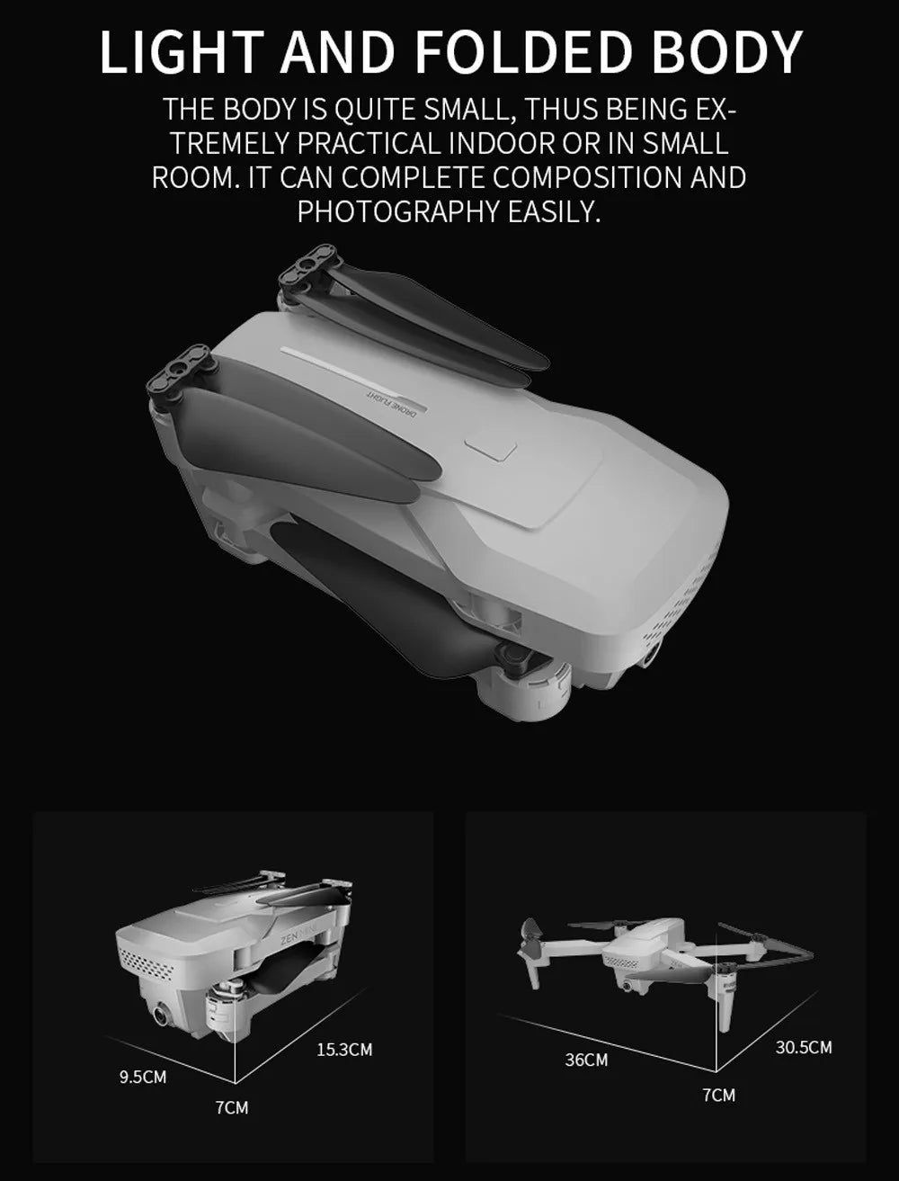 Visuo XS818 GPS Drone - 1800mAh 5G Wifi FPV 4K HD Dual Camera Optical-Flow RC Quadcopter Drones Professional Camera Drone 16 Visuo XS818 GPS Drone, QUITE SMALL ROOM IS EX- TREMELY PRACTICAL