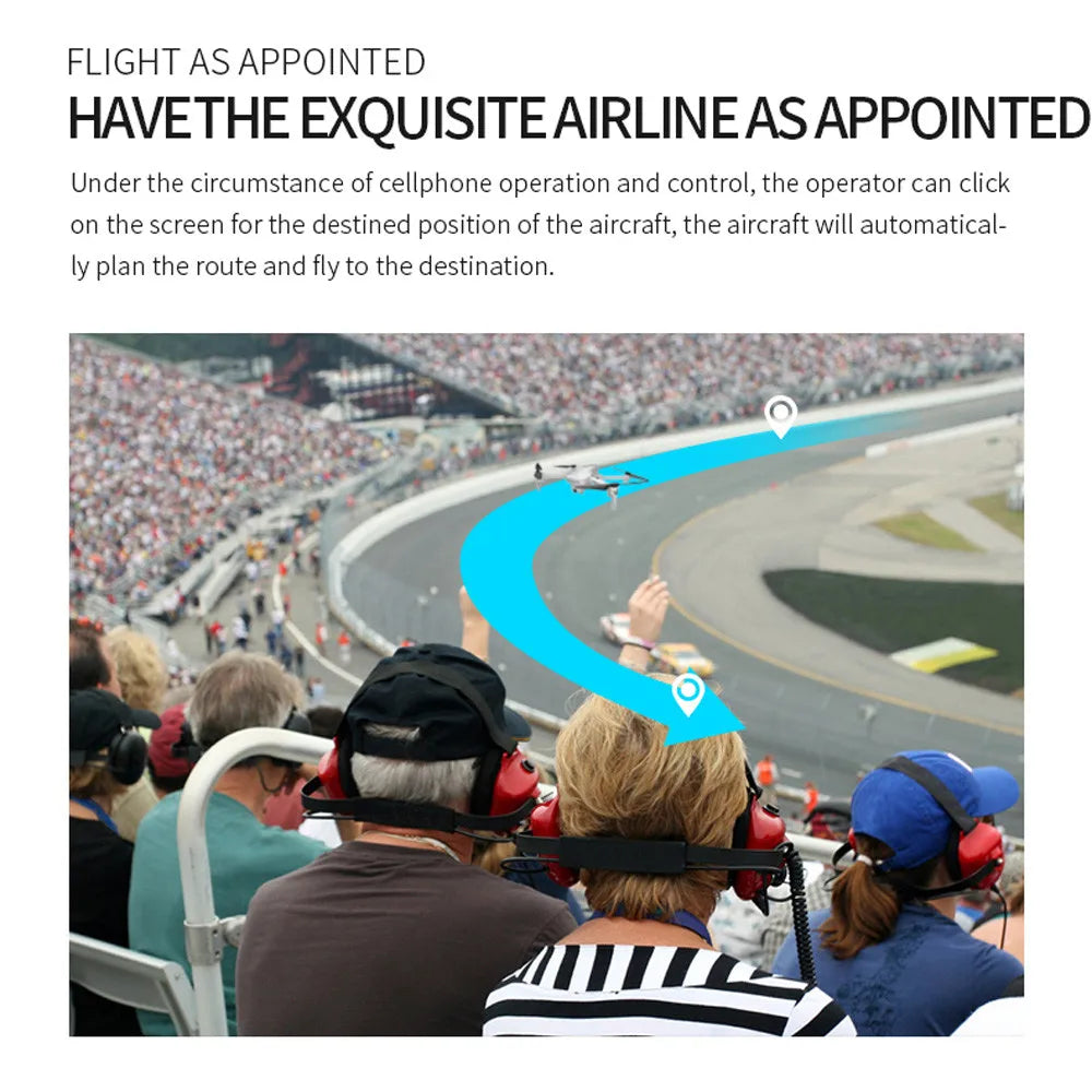 Visuo XS818 GPS Drone - 1800mAh 5G Wifi FPV 4K HD Dual Camera Optical-Flow RC Quadcopter Drones Professional Camera Drone 26 Visuo XS818 GPS Drone, cellphone operator can click on the screen for the destined position of the aircraft . the aircraft