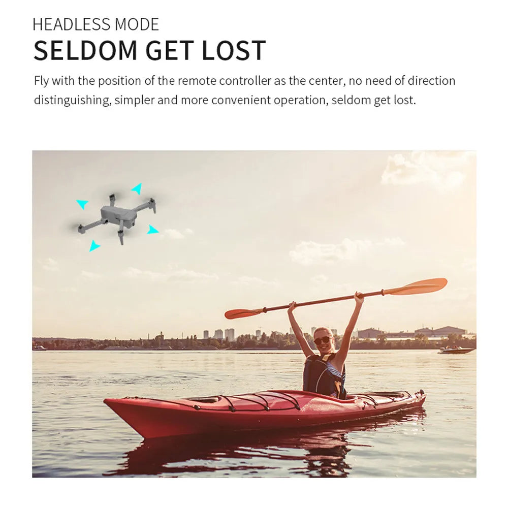 Visuo XS818 GPS Drone - 1800mAh 5G Wifi FPV 4K HD Dual Camera Optical-Flow RC Quadcopter Drones Professional Camera Drone 29 Visuo XS818 GPS Drone, HEADLESS MODE SELDOM GET LOST Fly with the position of the