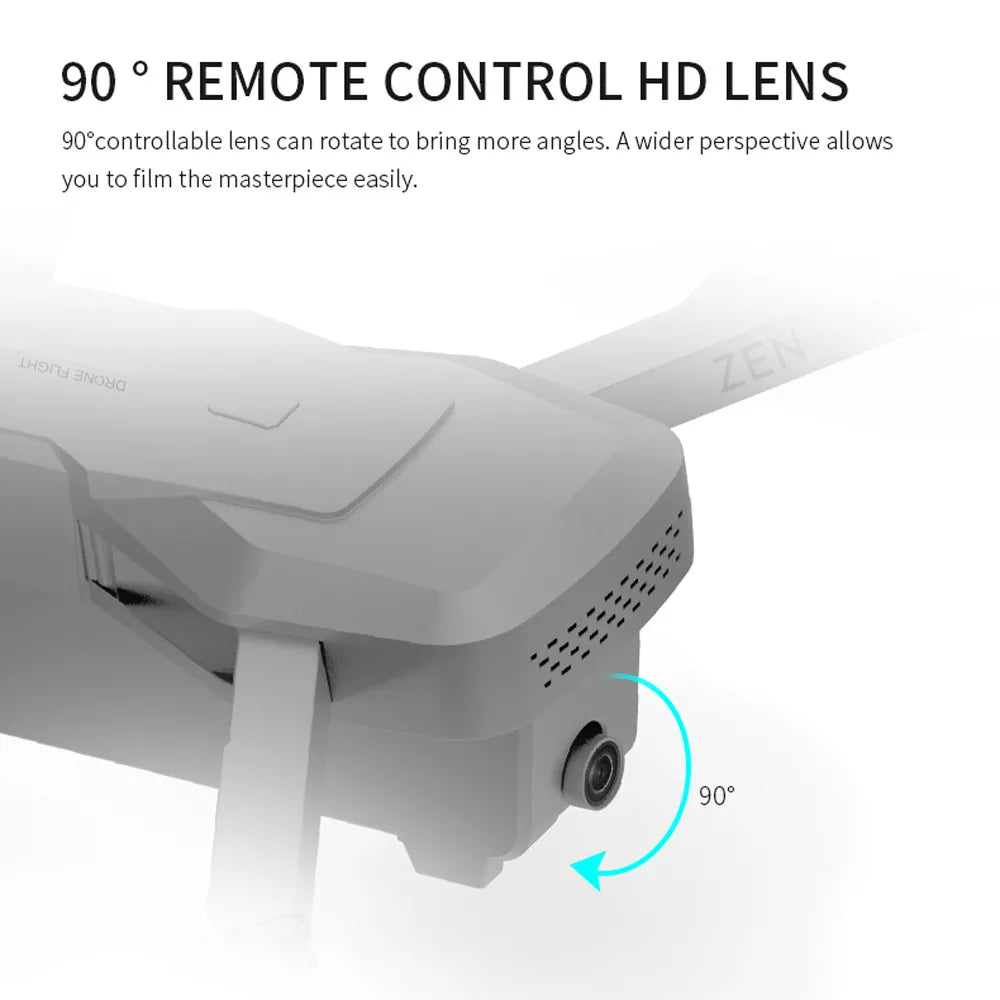 Visuo XS818 GPS Drone - 1800mAh 5G Wifi FPV 4K HD Dual Camera Optical-Flow RC Quadcopter Drones Professional Camera Drone 40 Visuo XS818 GPS Drone, 90*controllable lens can rotate to bring more angles . wider perspective allows you to