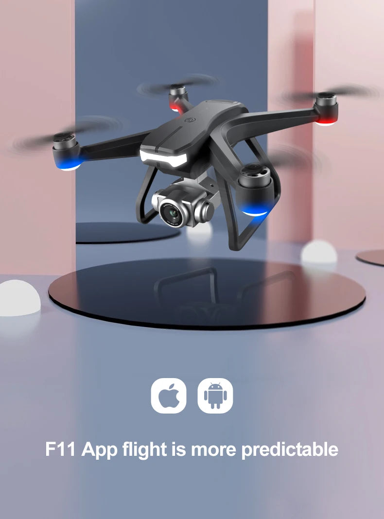 F11 PRO Drone - GPS 4K HD Dual HD Camera Professional WIFI FPV التصوير الجوي بدون فرش محرك كوادكوبتر Dron Toys كاميرا احترافية بدون طيار 26 F11 PRO Drone, GPS 4K HD Dual HD Camera Professional WI